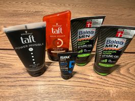 Taft/Balea Men Styling Gel Power Invisible, 5 Tuben