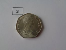 Münze 50 Pence 1970  Elizabeth II - VZ - England