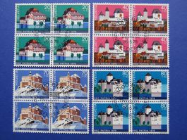 Viererblock-Serie Pro Patria 1978 off.Ersttag-Stempel BERN