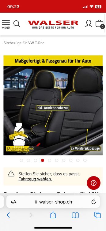 Auto Sitzbezüge Sitzbezug Schonbezüge für VW T-ROC Komplettset