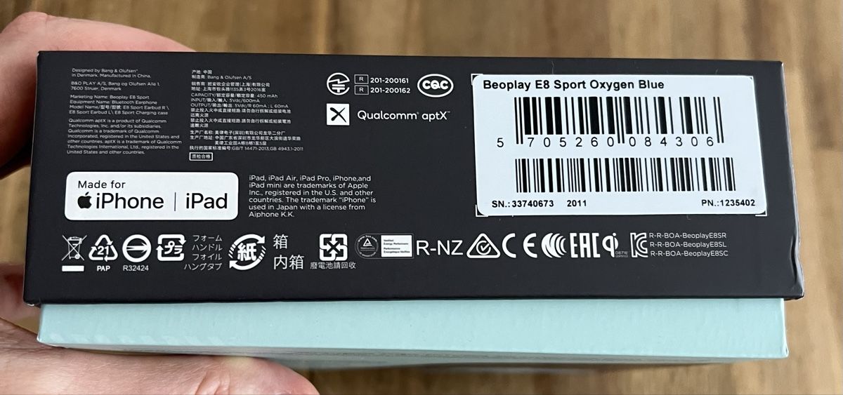 Bang & Olufsen Cuffie: Bang & Olufsen E8 Sport - Oxygen Blue – Usato da Forel FR venduto da Papillon2020 4