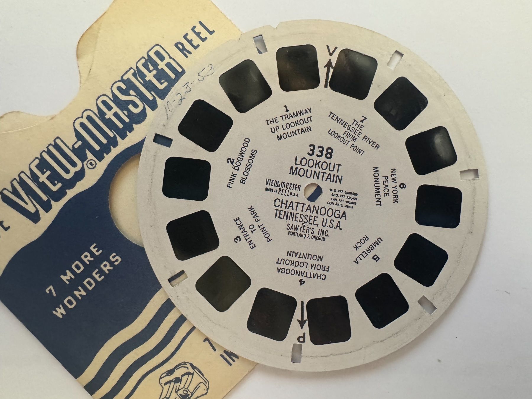 View-master Giocattoli: View-Master 3D: Nr. 338 LOOKOUT MOUNTAIN U.S.A. – Usato da Tegerfelden venduto da siebenmacky 2