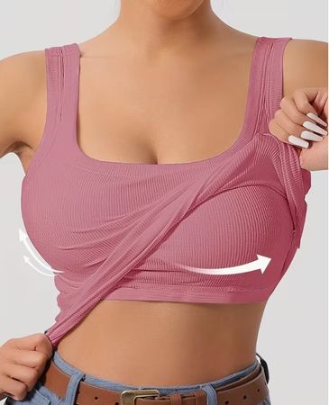 NEUES Top rosa mit integriertem BH Gr. S - 226430