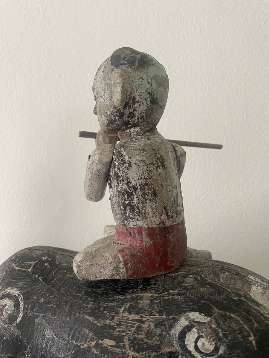 Sculture & Statue: Large vietnamese puppet wood carving antique – Usato da Basel venduto da Amechan. 6
