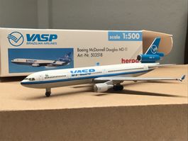 Herpa VASP MD-11 Modellflugzeug 1:500 OVP Sammlermodell