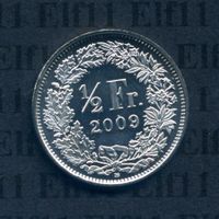 CHF___0.50 2009 stgl * nigelnagelneu! 50 Rappen