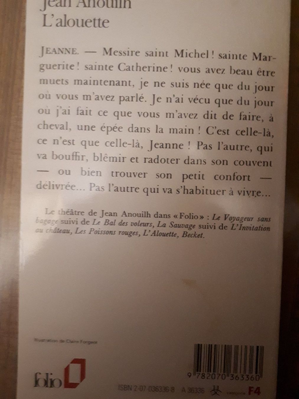 Libri: Jean Anouilh L'Alouette – Usato da Basel venduto da Alacant 1