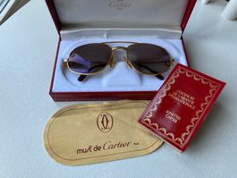 Original Cartier Piloten Sonnenbrille Vendome Santos