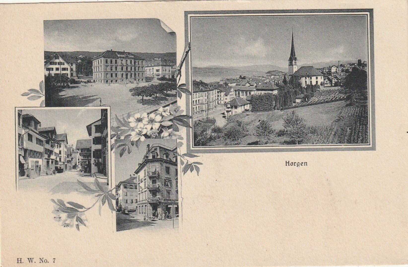 Cartoline postali: Horgen 4-bildrig – Usato da Rorschacherberg venduto da fratovi2