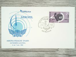 TR77 Enveloppe + Timbre Belgique 1965 Theme Aviation