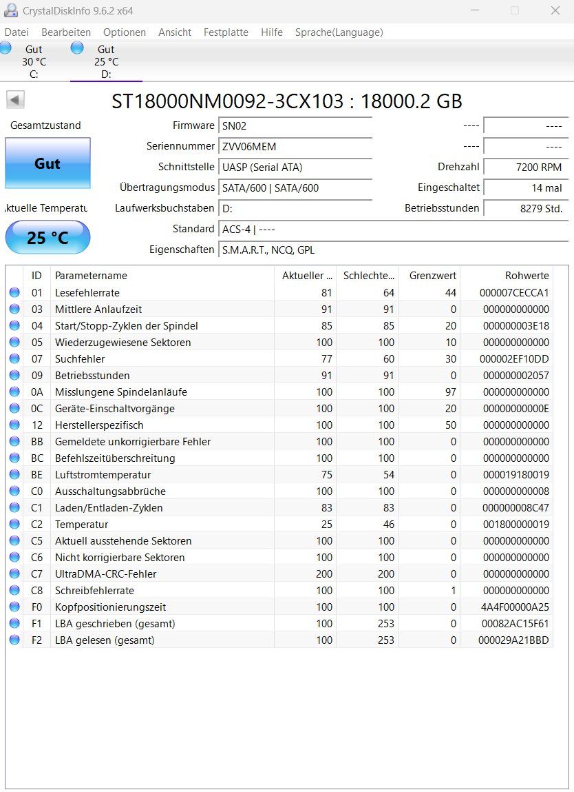 Seagate Disques durs: Seagate 18TB HDD Festplatte – D'occasion à Zullwil par T_86 1