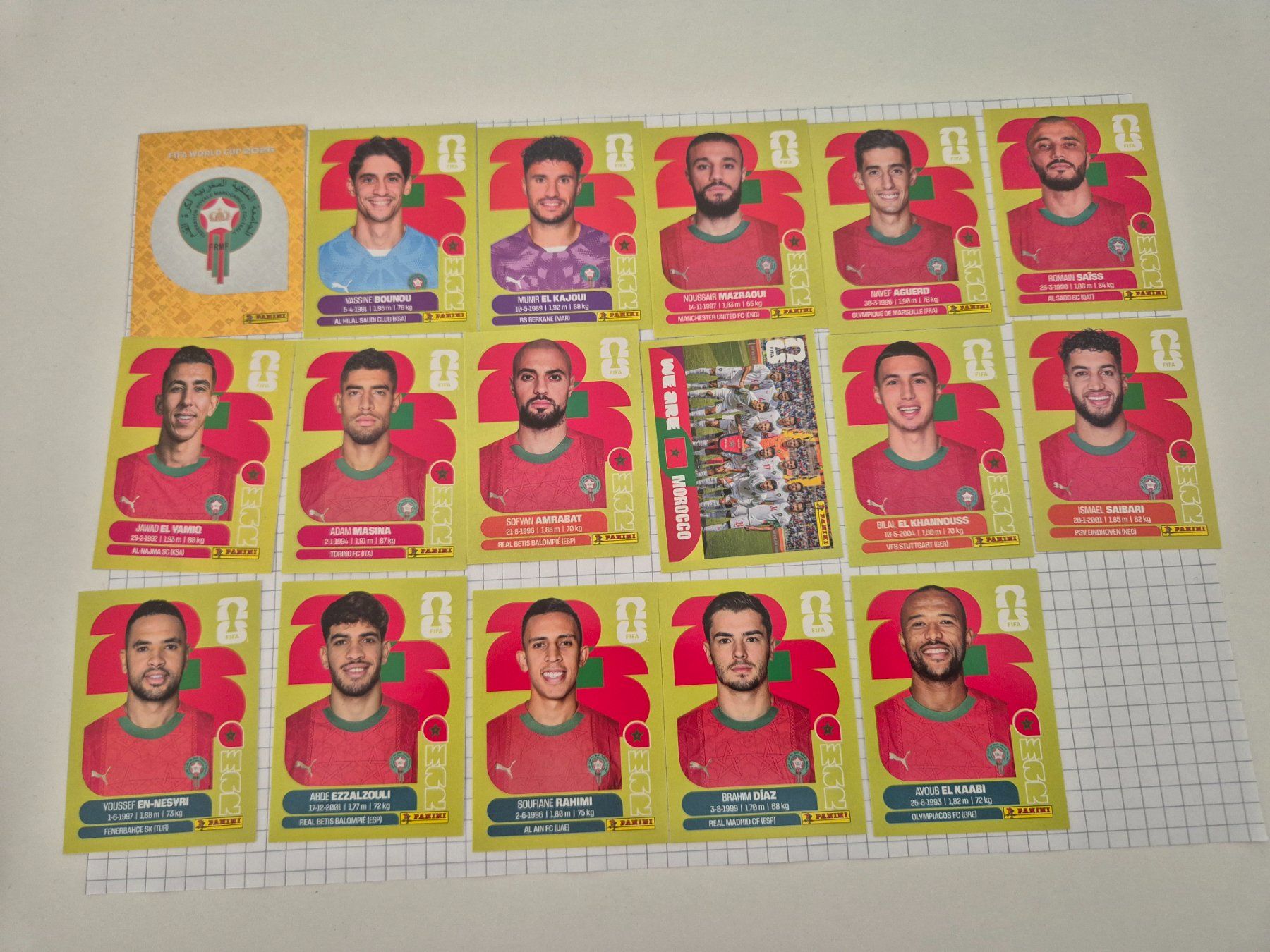 Panini Carte collezionabili: WM Panini Sticker 2026 Team Marokko – Usato da Uster venduto da Ausmister12