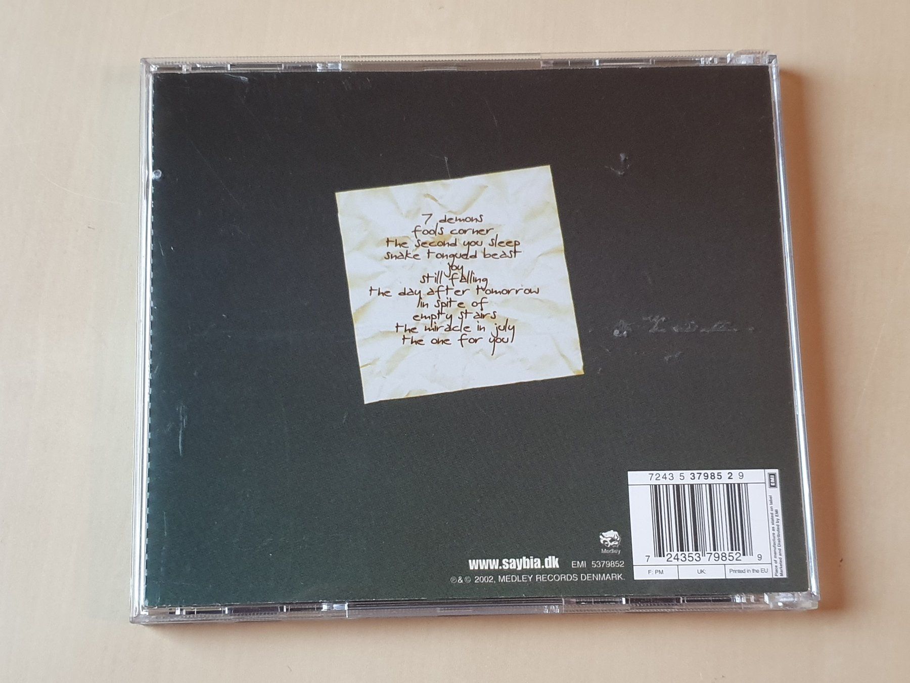 CD: Saybia the Second you sleep – Usato da Stansstad venduto da collectorsshop 1