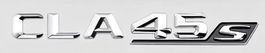 CLA45s Emblem Mercedes Benz  CLA45S Chrom / Schwarz