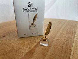 Swarovski Figur Crystal Memories Tintenfass Gold 189195 OVP