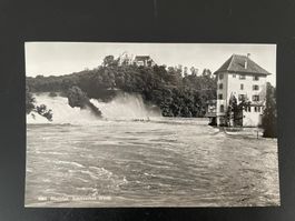 AK SH Rheinfall und Schlösschen Wörth