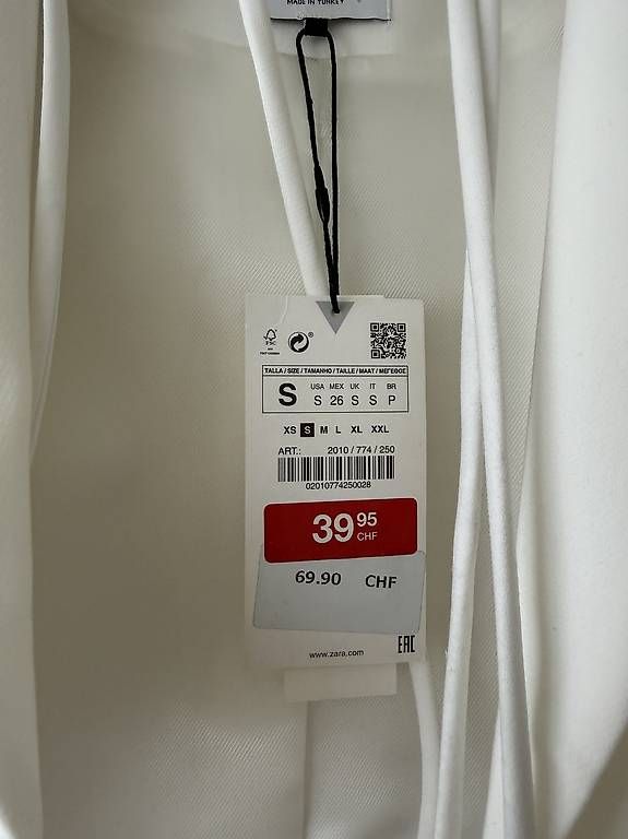 Giacche: Zara Cropped Blazer weiss Grösse S  – Usato da Oberburg venduto da ver_hnk8 1