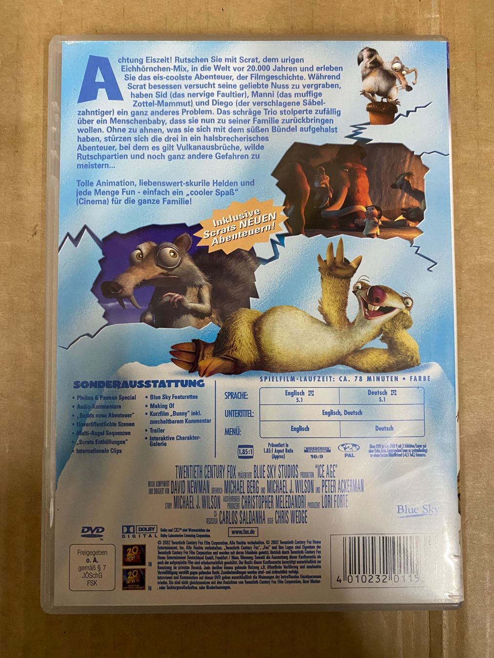 Tutti i DVDs: Ice Age (DVD) – Usato da Eschlikon TG venduto da 1.- 5