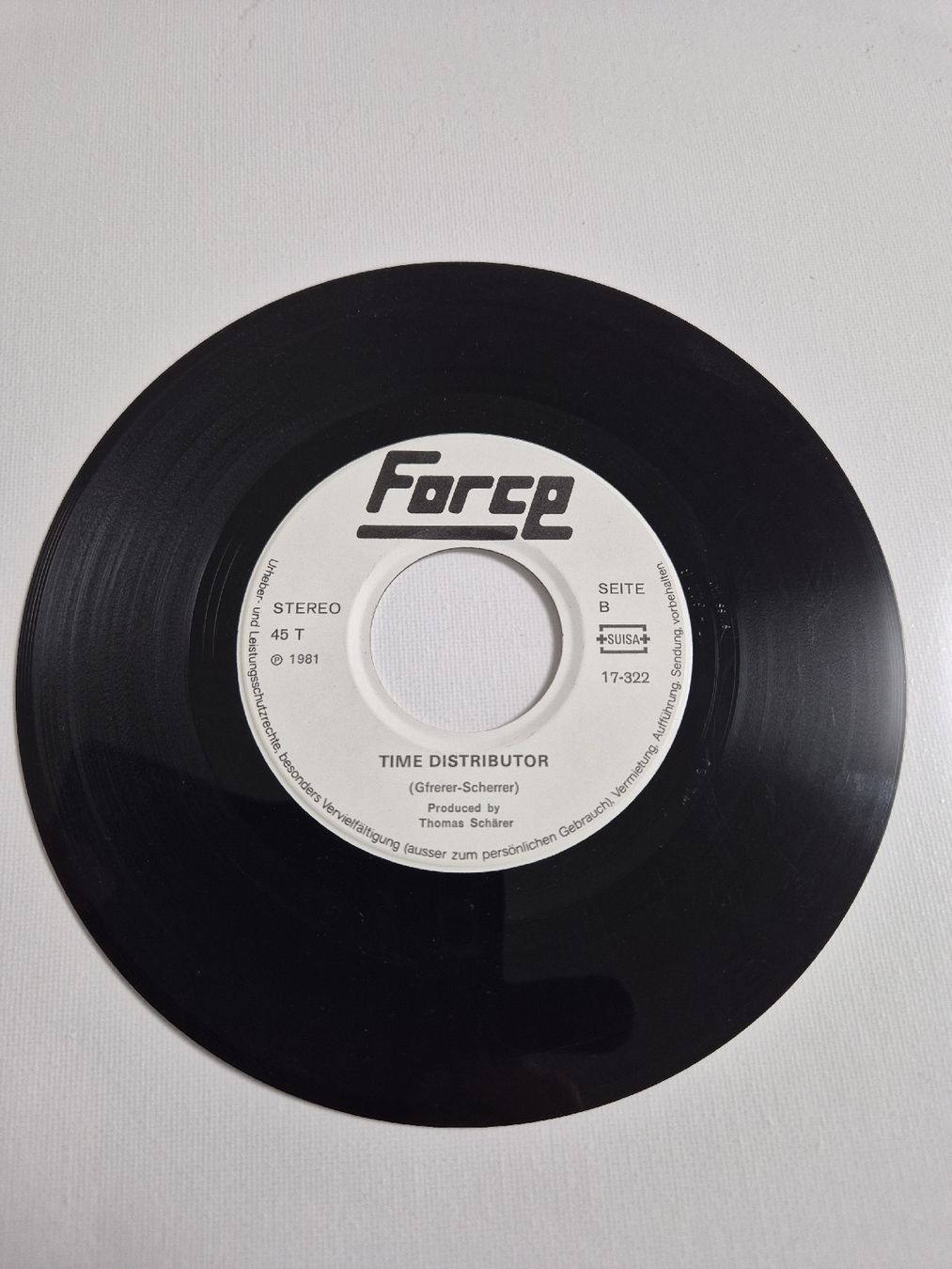 Dischi in vinile: Force -  Do You Know ? Time - Distributor - Single 7 , CH – Nuovo (secondo la descrizione) da Uster venduto da newwave0 3
