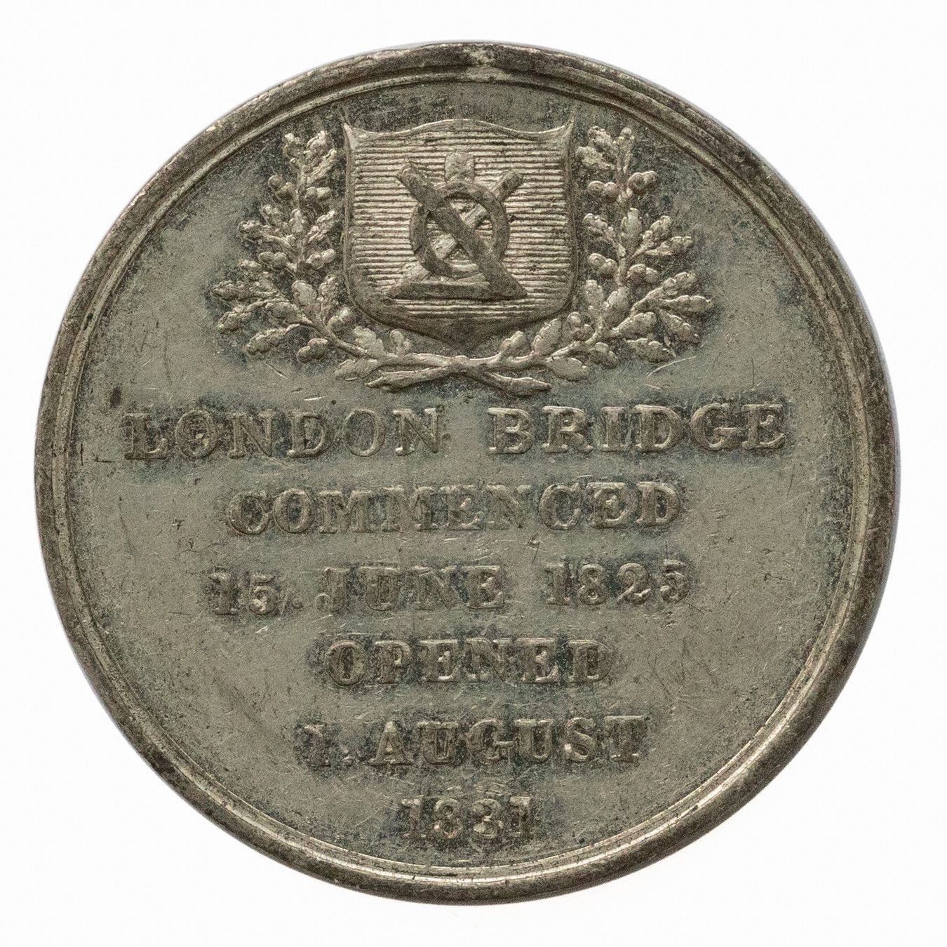 Medaglie: Medaille London Bridge Opening 1831 by B. Wyon Eimer – Usato da Rotkreuz venduto da num_6343 1