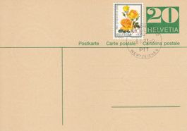 1973 Postkarte mit Pro Juventute Marke 1972