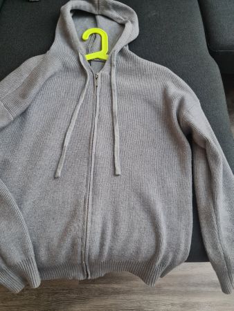Chicoree Strickjacke XS, Grau, Cardigan. mit Kapuze Top!