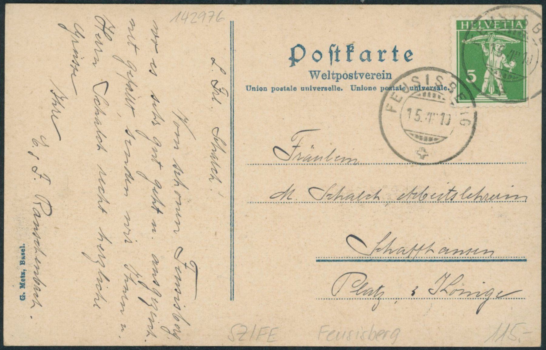 Cartes postales: SZ Feusisberg – D'occasion à Schindellegi par Jonathan77 1
