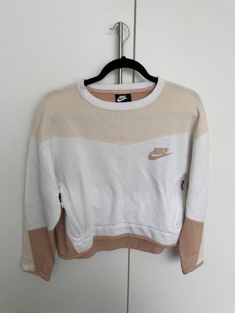 Nike Pullover Sweater Crewneck M Beige Weiss