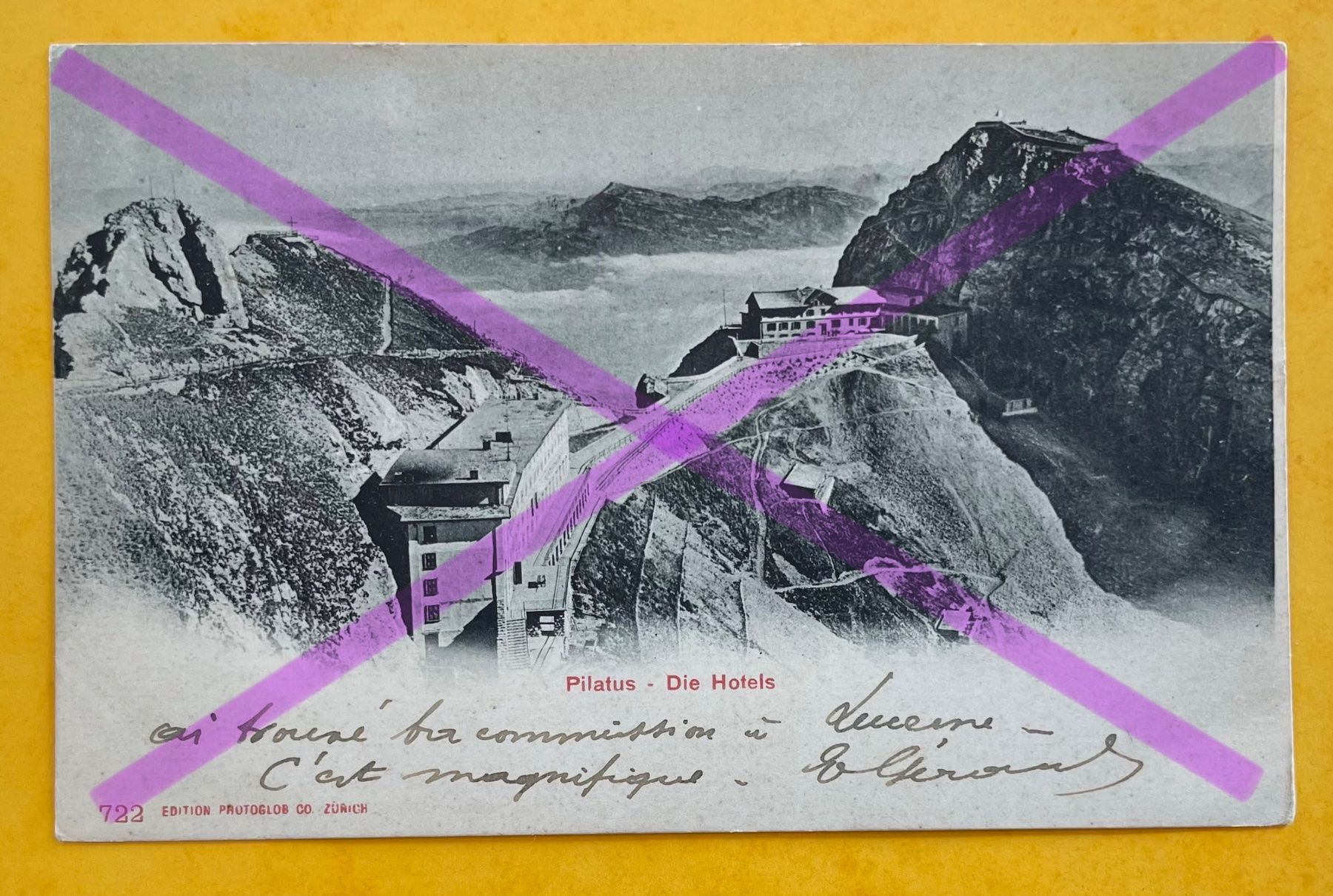 Cartoline postali: PILATUS - Die Hotels -  3.VII.02 – Usato da Mauren TG venduto da montis09