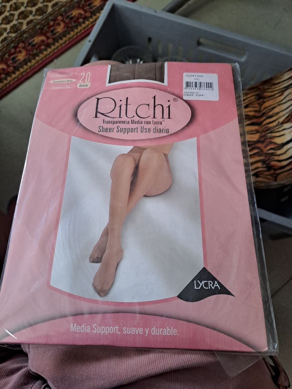 Calze & Collant: Ritchi Strumpfhose Grösse 20 transparent LYCRA neu – Nuovo e nell'imballaggio originale da Zürich venduto da Schoebi19 1