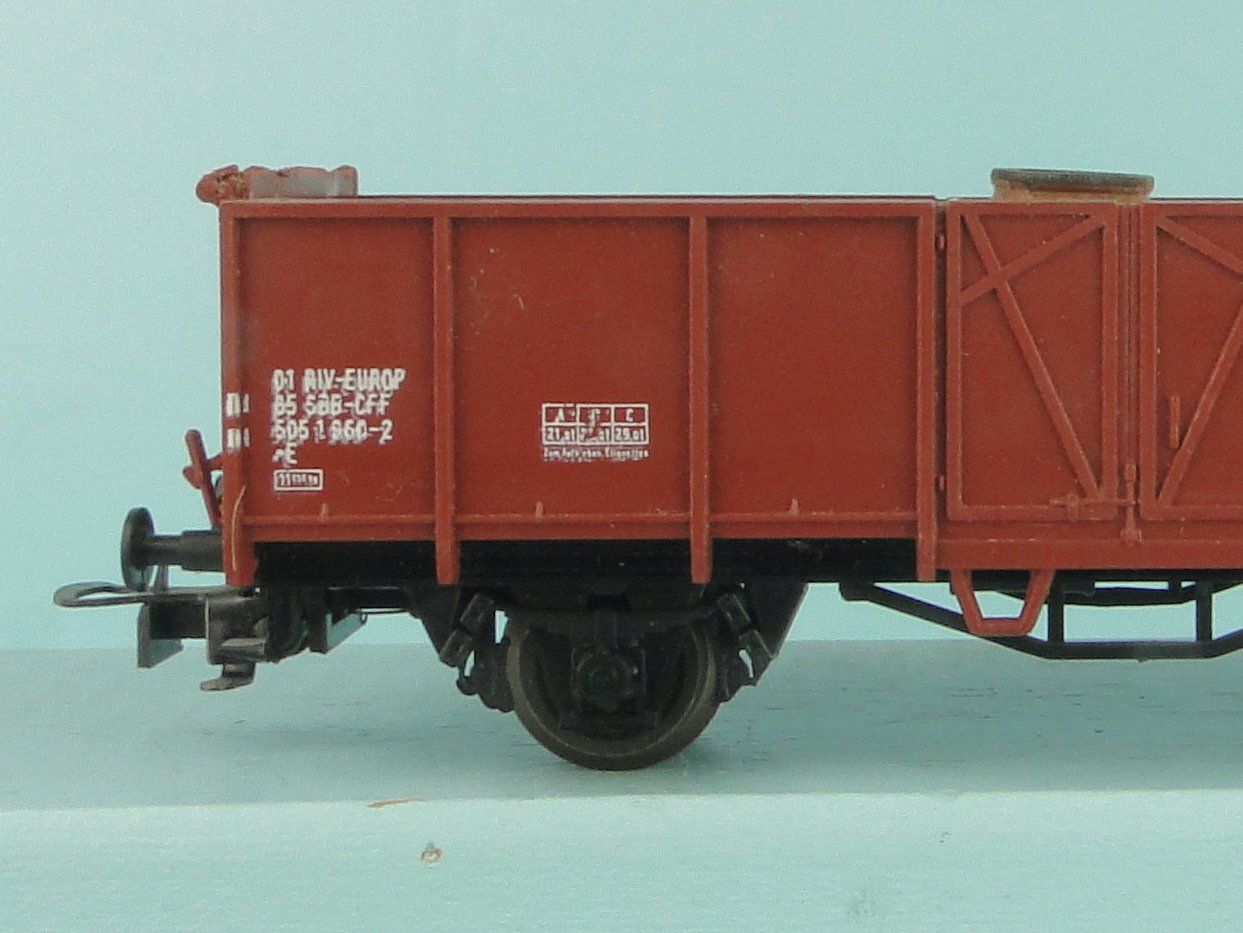 Liliput Modellini di ferrovie: Liliput SBB CFF E Güterwagen, AC – Usato da Bülach venduto da cann11 3