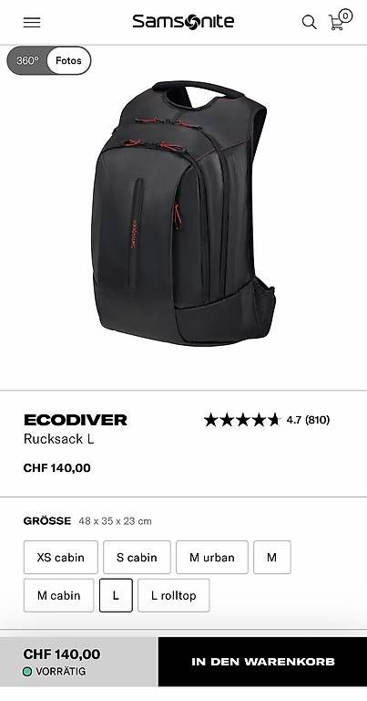 Zaini: Laptop Rucksack Samsonite – Usato da Sursee venduto da jea_qfz8 3