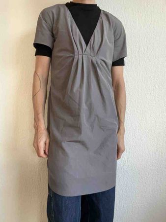 Kleid, Benetton, grau, kurzarm S, neuwertig