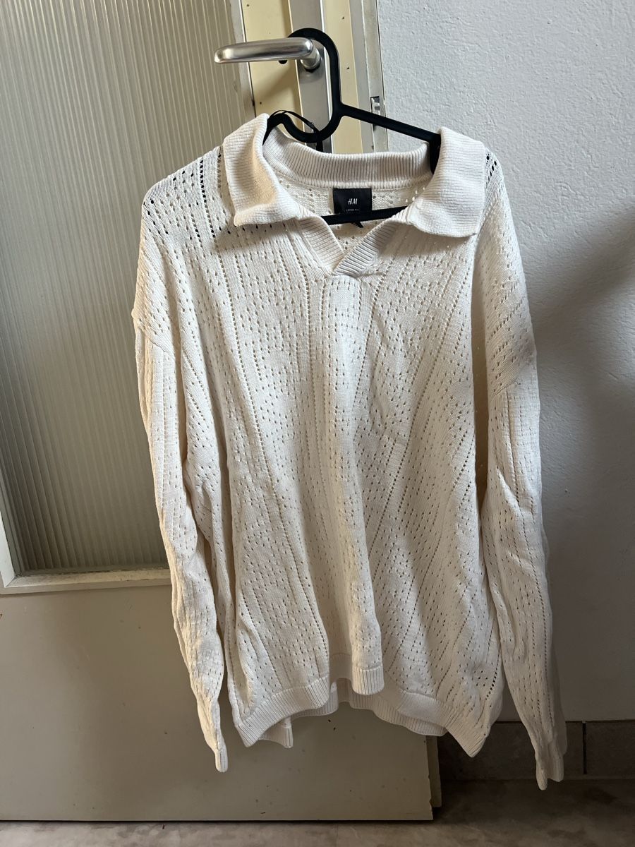H&M Pullover & Sweatshirts: H&M Pullover, Gr. L, Beige Baumwolle – Neu (gemäss Beschreibung) aus Kirchberg BE von lea_kb6y
