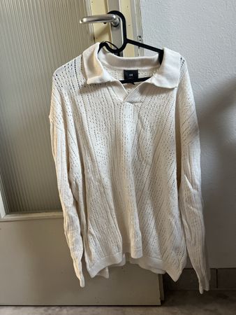 H&M Pullover, Gr. L, Beige Baumwolle