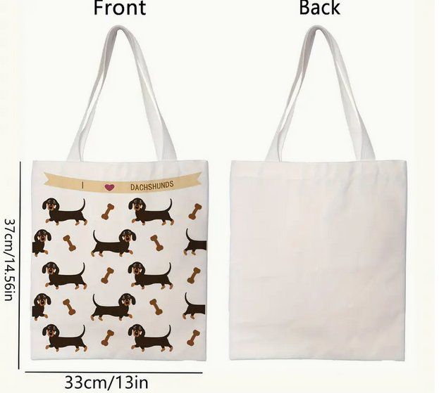 Borse da donna: SÜSSE TASCHE, "VIELE DACKEL" NEU – Nuovo e nell'imballaggio originale da Bad Ragaz venduto da Schtupsi 2