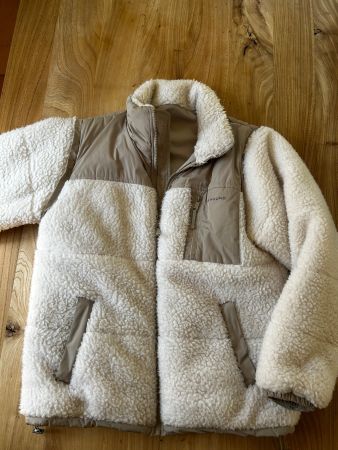 Fleecejacke Weiss/Beige Grösse M guter Zustand