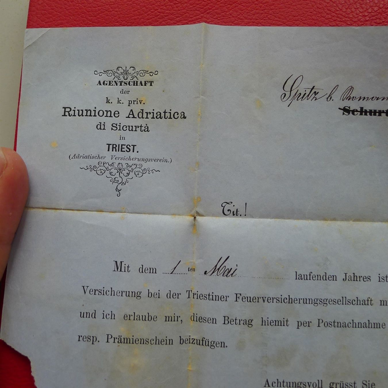 Tutti i francobolli: 1874: Nr.32 auf "Forwarded" BELEG von TRIEST/ROMANSHORN – Usato da Sursee venduto da Luzernerraute 4