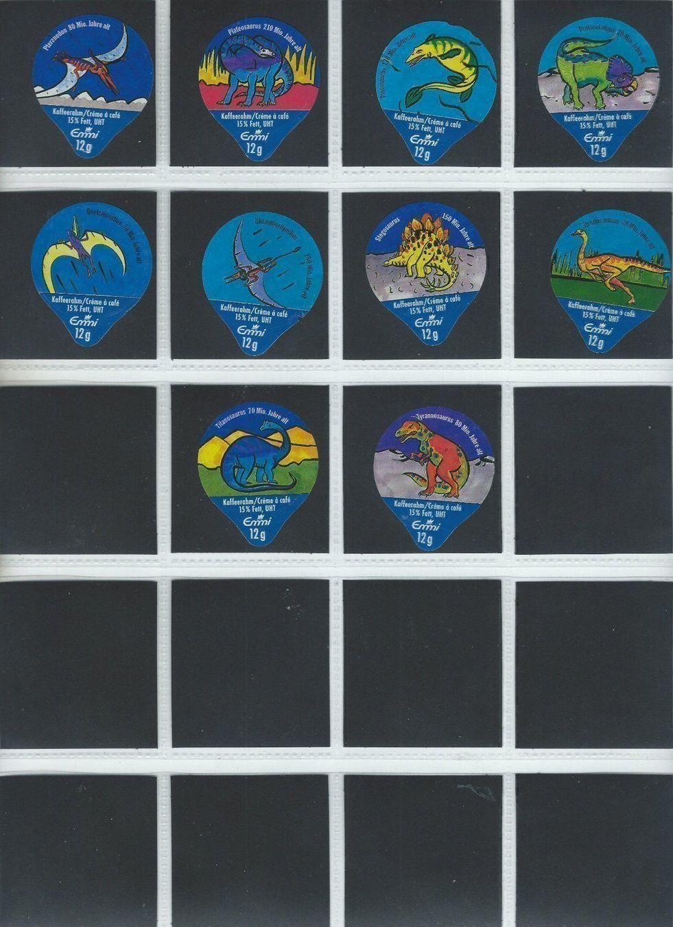 Kaffeerahmdeckel: KRD. Dinosaurier III  1993 / 83 A Emmi – Gebraucht aus Hochdorf von KRdeckeli 1