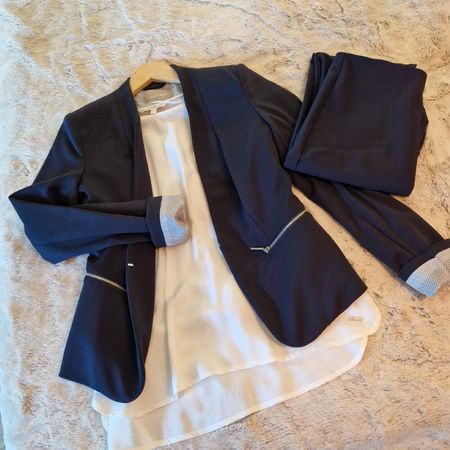 Neuwertig Orsey Damen Anzug Set Gr.S Blazer, Hose & Bluse