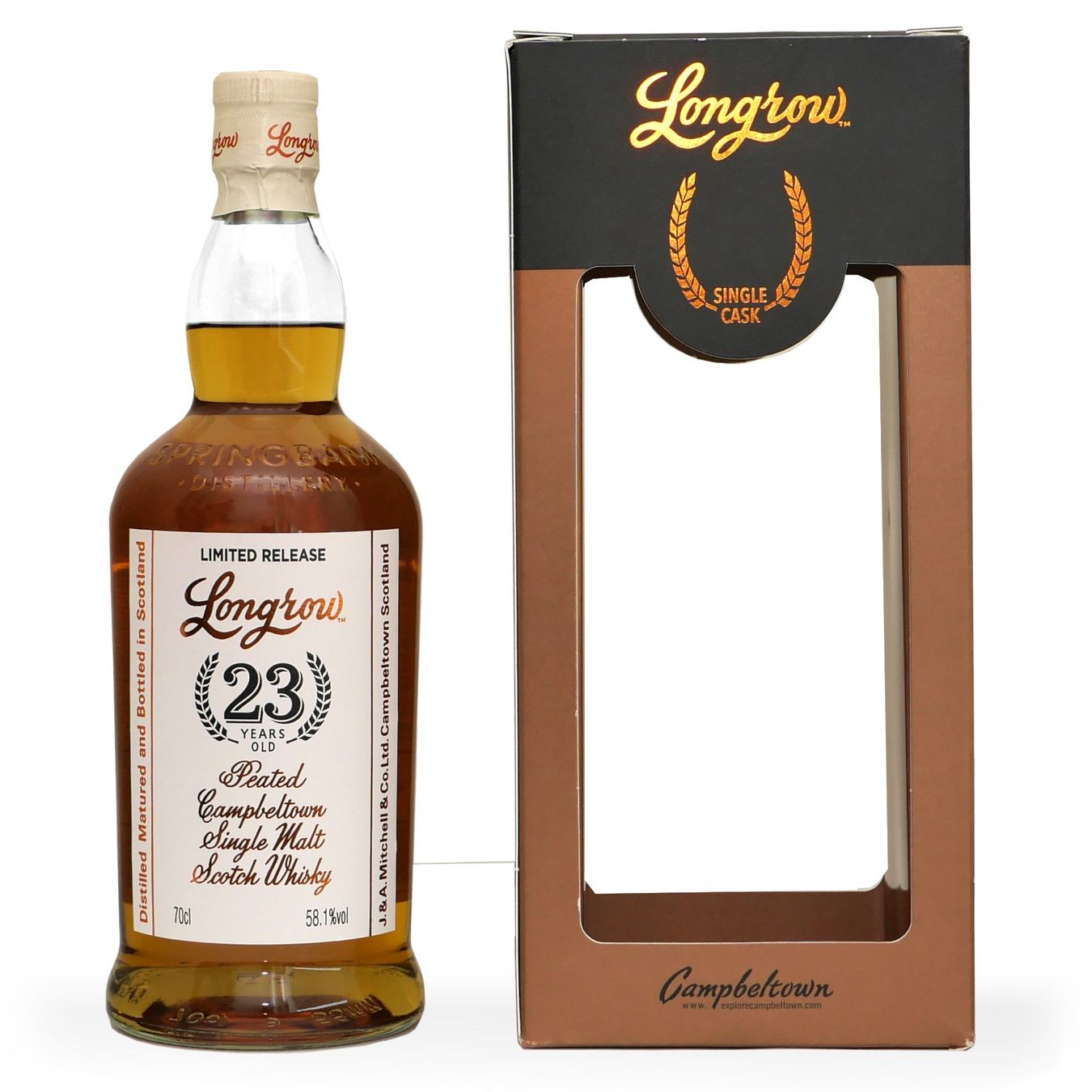 Longrow Spirituosen: Longrow 23Y Sherry Single Cask 22/74 2022 58.1% – Neu und originalverpackt aus Wohlen AG von MAXMALT