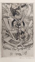 Exlibris Karl Ritter - Original Radierung signiert