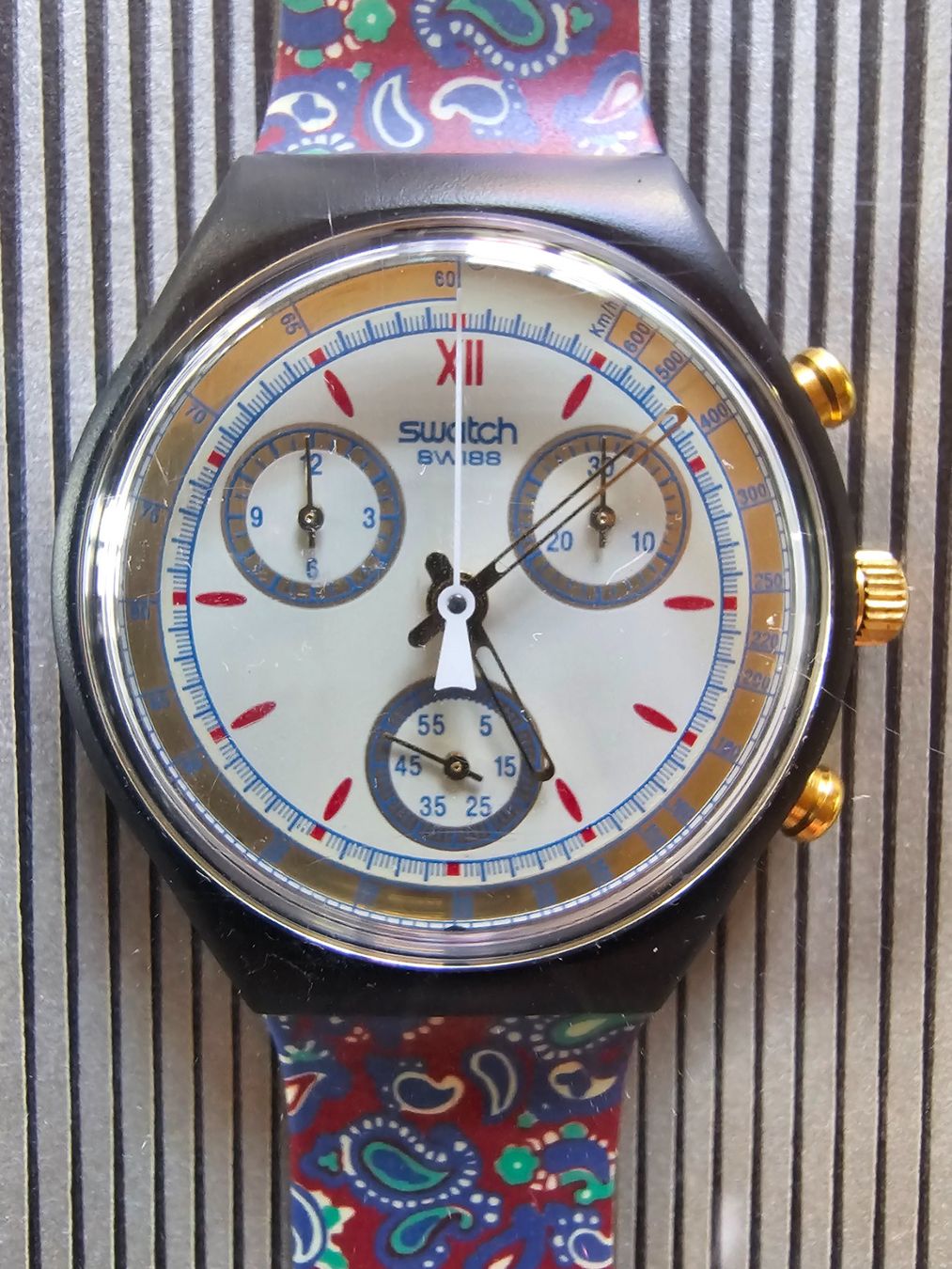 Swatch Orologi: Swatch Award unisex chronograph – Nuovo e nell'imballaggio originale da Engelberg venduto da Zeiges2 2