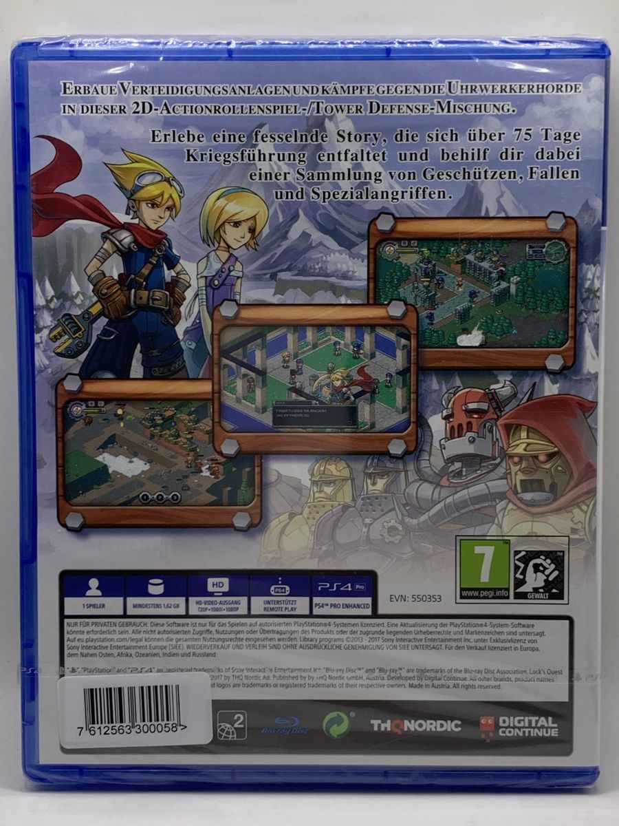 Sony Spiele: Lock's Quest PS4 Spiel neu und originalverpackt – Neu und originalverpackt aus Ostermundigen von RG-Collector 1