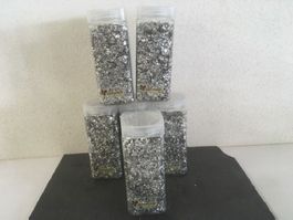 Glitter-Deko-Flocken, silber, 6 Dosen