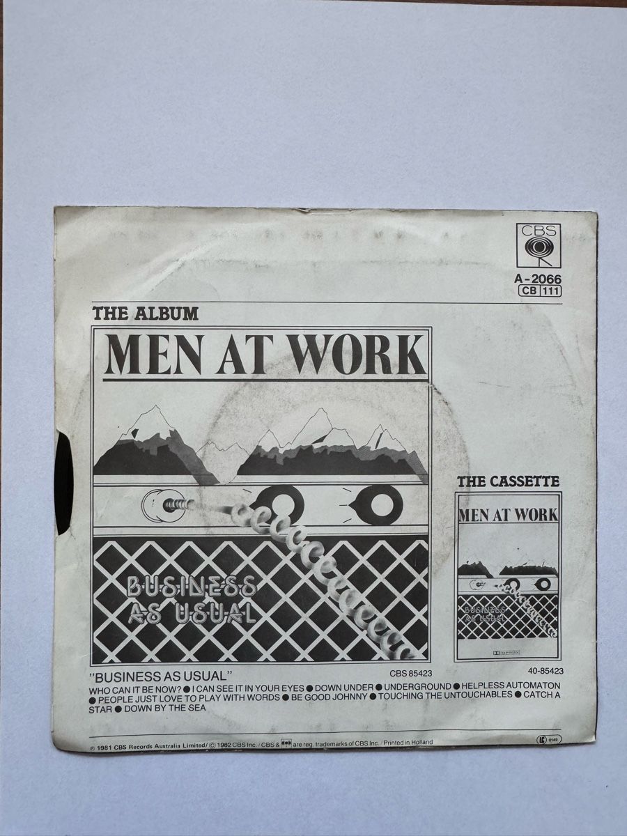 Dischi in vinile: Men At Work - Down Under- 7" Single - 80s – Usato da Rorbas venduto da BlackstarRecords 1
