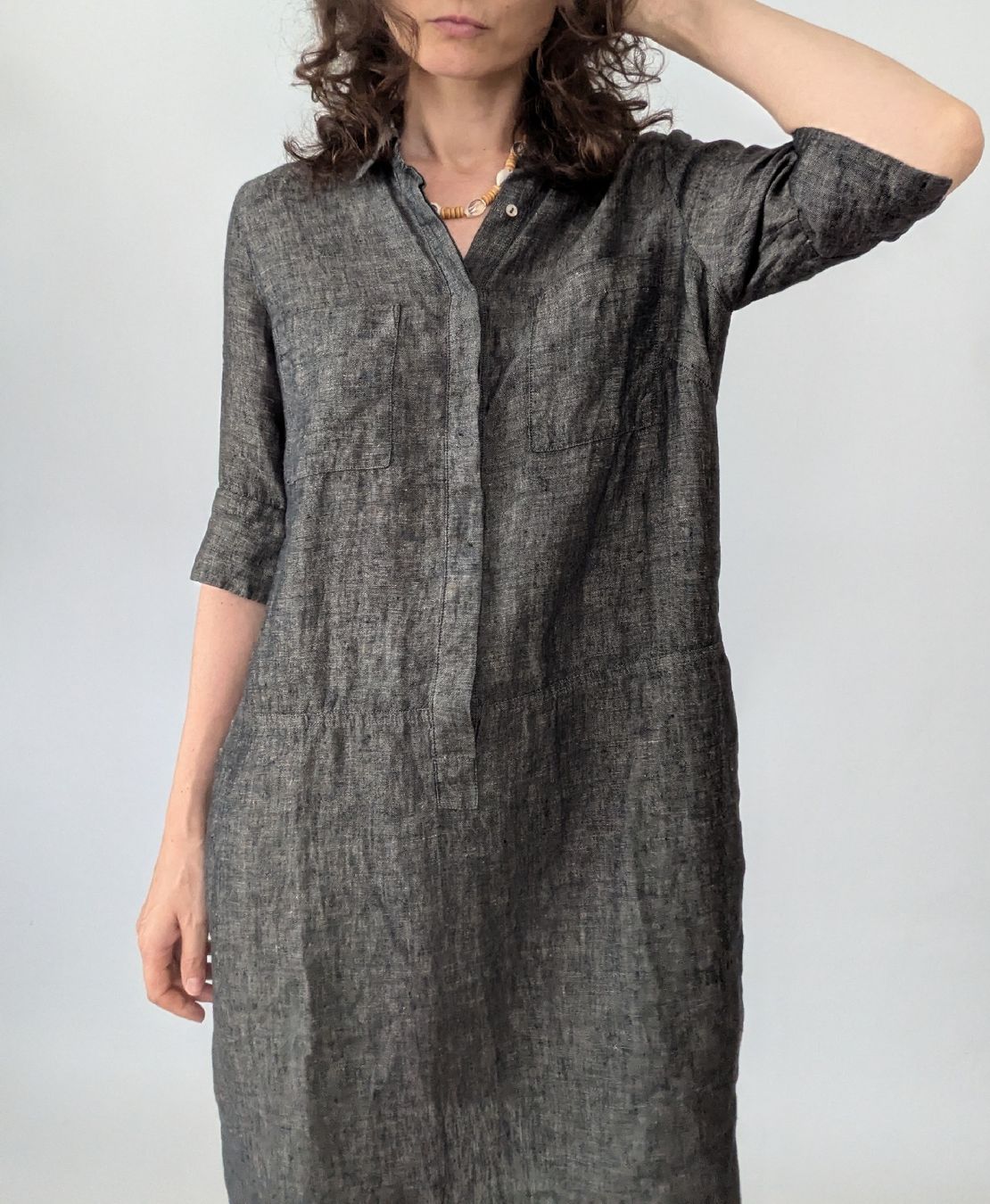 Opus Kleider: OPUS Kleid WILLMAR LINEN grau Groesse 38 100% Leinen – Gebraucht aus Rorschach von olg_5qq2 4