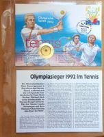 Münzbrief Olympiasieger im Tennis 1992 🇪🇸