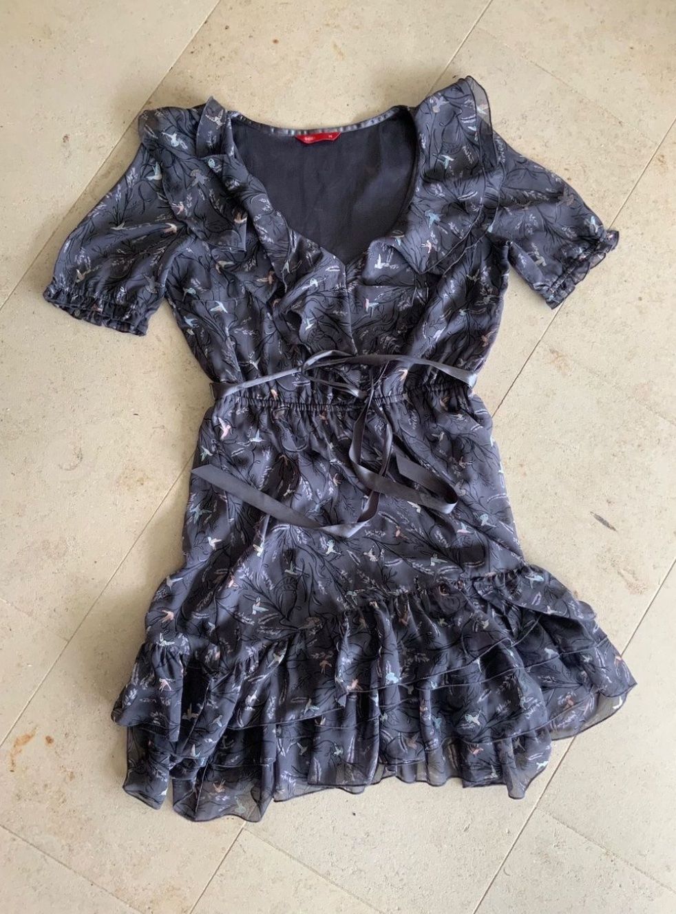 Esprit Vestiti: Robe Esprit edc grise imprimée oiseau 38 – Usato da Genève venduto da Libellule477 2
