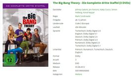 The Big Bang Theory - Die komplette dritte Staffel (3 DVDs)